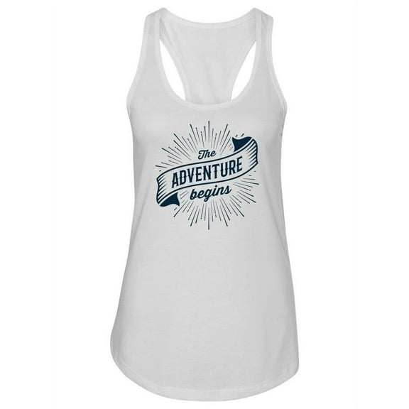 The Adventures Begins Tank Women -Image by Shutterstock, Female XX-Large