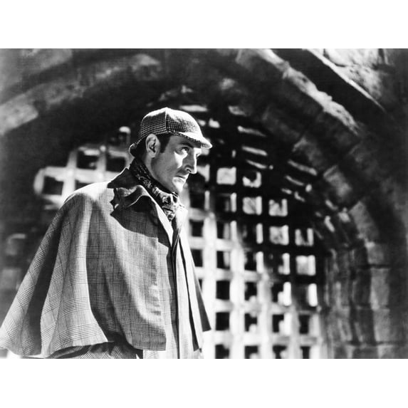 The Adventures Of Sherlock Holmes Basil Rathbone 1939. �20Th Century Fox-Film Corporation Tm & Copyright/Courtesy Everett Collection Movie Poster Masterprint (14 x 11)