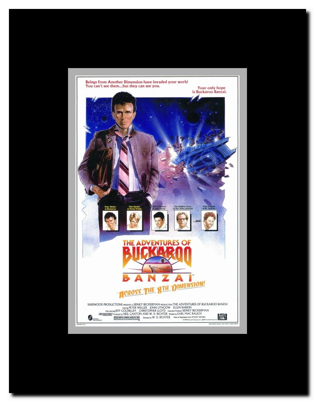 The Adventures of Buckaroo Banzai Across the Eighth Dimension Framed Movie Poster