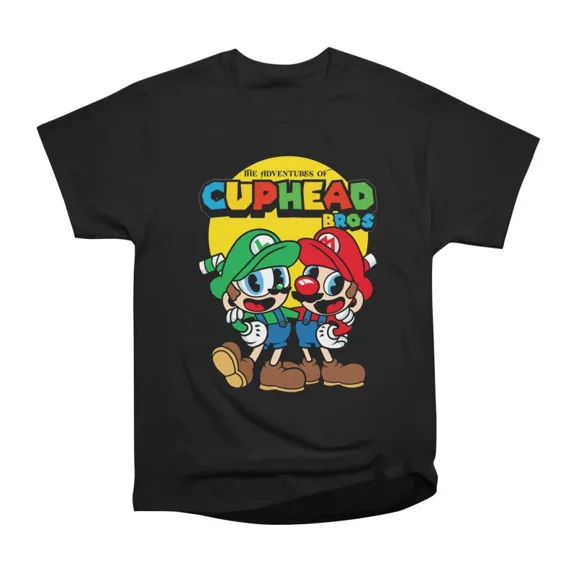 The Adventures of Cuphead Bros T-Shirt Tee Gift For Him Merch For Her Apparel For Friend