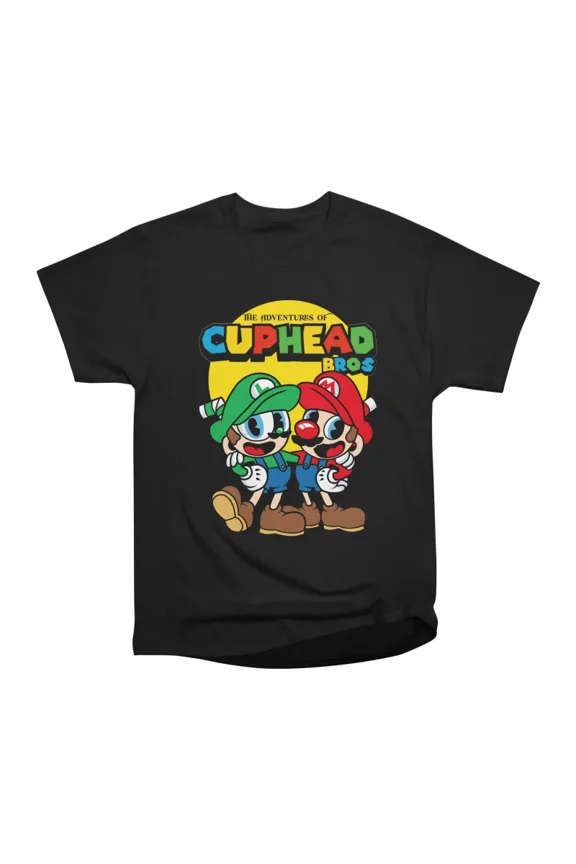 The Adventures of Cuphead Bros T-Shirt Tee Gift For Him Merch For Her Apparel For Friend