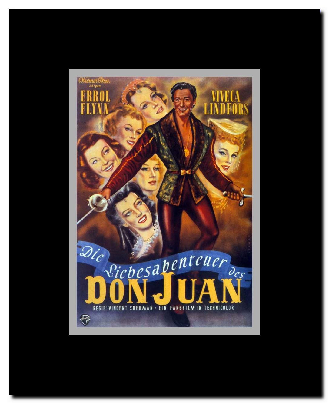 The Adventures of Don Juan Framed Movie Poster