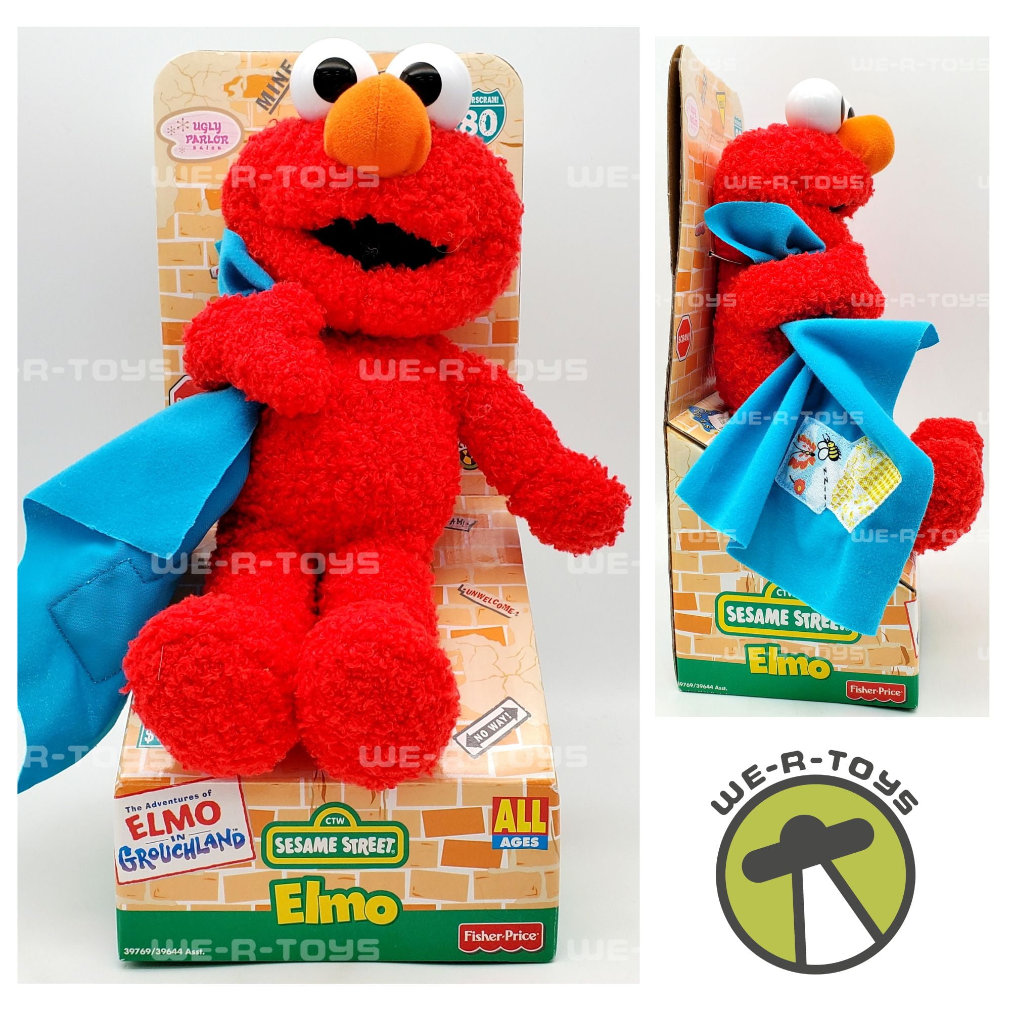 The Adventures of Elmo in Grouchland Elmo Plush with Blanket Fisher-Price  NRFB