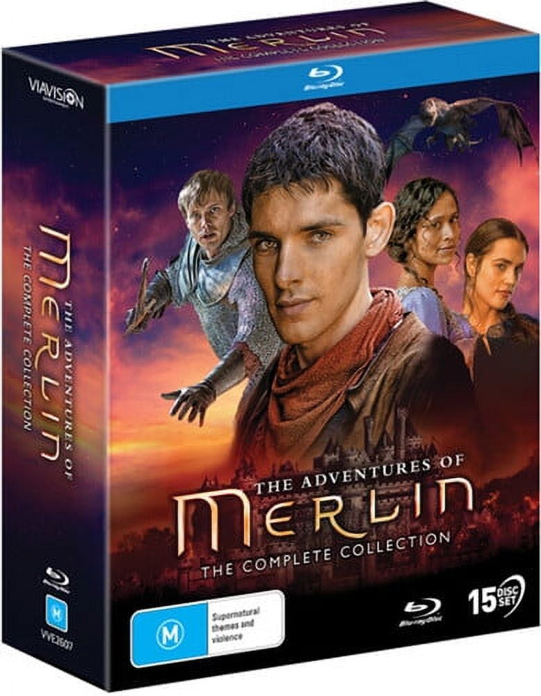 Merlin：Season 1-5 TV Series Blu-ray 8 Disc All Region free English