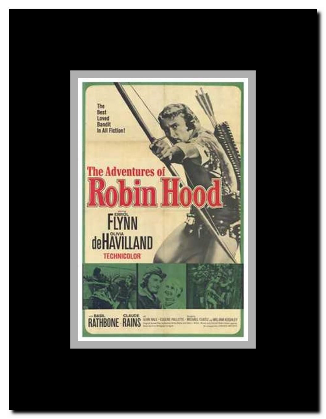 The Adventures of Robin Hood Framed Movie Poster