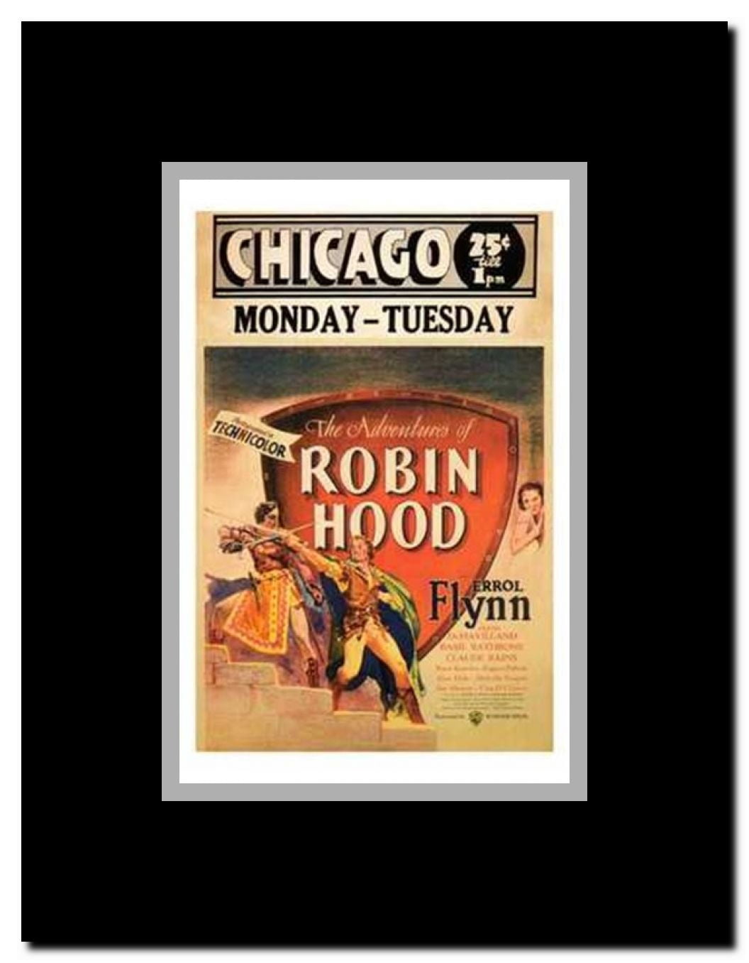 The Adventures of Robin Hood Framed Movie Poster
