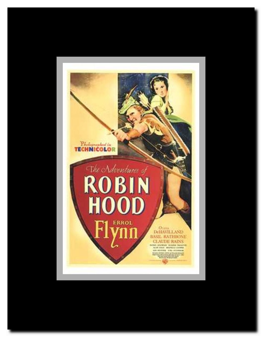 The Adventures of Robin Hood Framed Movie Poster