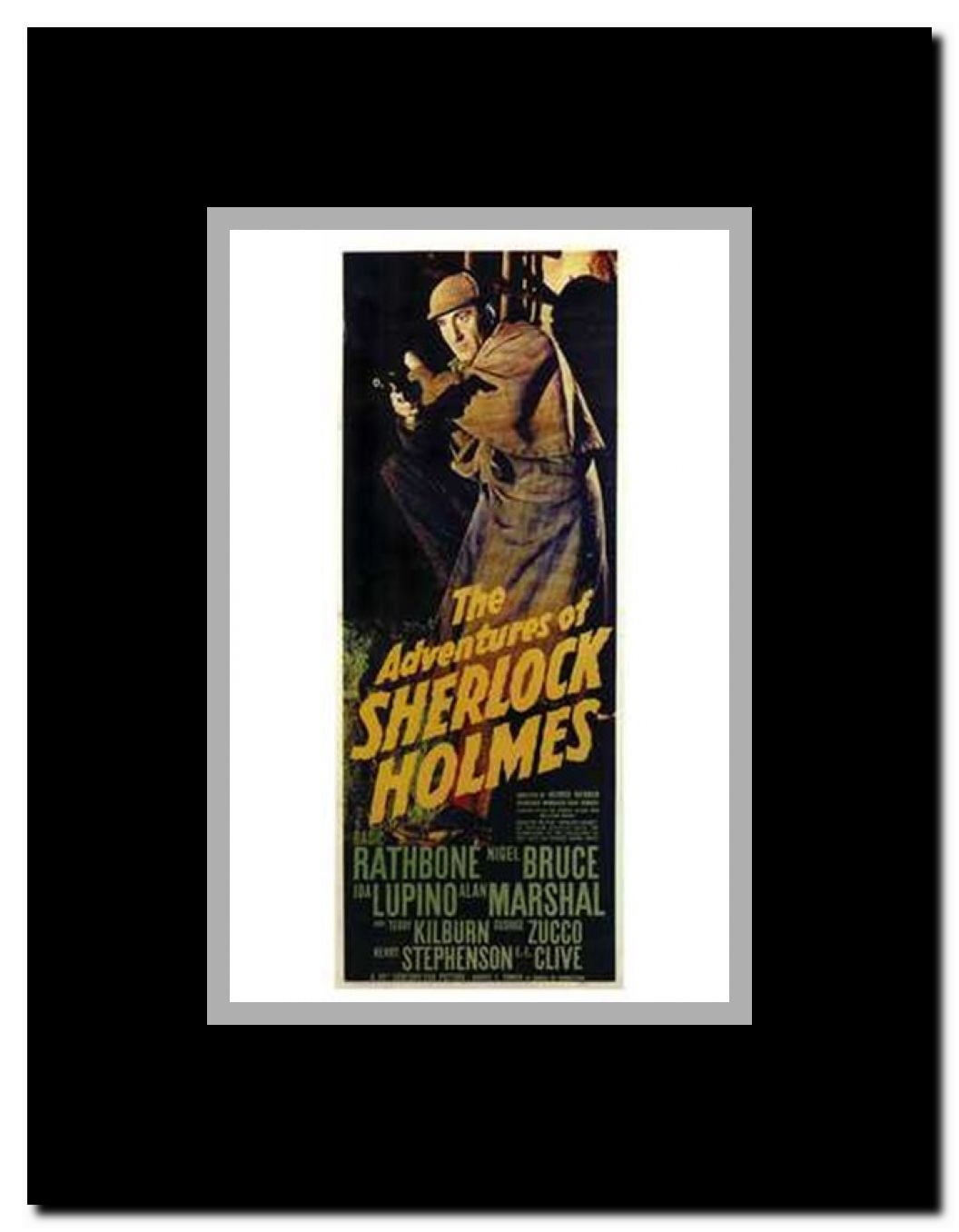 The Adventures of Sherlock Holmes Framed Movie Poster