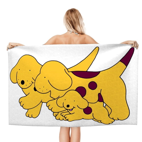 The Adventures of Spot-theme Gifts Quick-dry Beach Towel for Women Girl Birthday Inspired Fan Bath Outdoor Music Lover30.7 x 59 in78 X 150 CM
