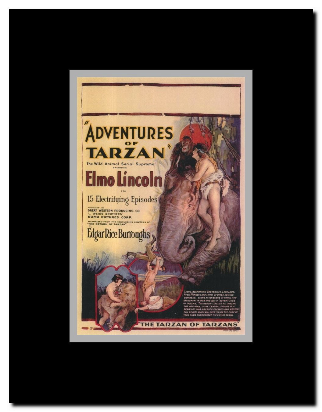 The Adventures of Tarzan Framed Movie Poster