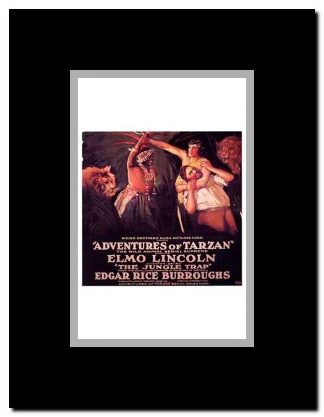 The Adventures of Tarzan c.1921 - style C Framed Movie Poster