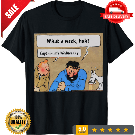 The Adventures of Tintin funny shirt cotton unisex comic book retro vintage, LIMITED EDITION-TH63482