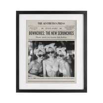 The Aesthetics Press Magazine Black Framed Print Under Glass, design by A Barefoot Stylist