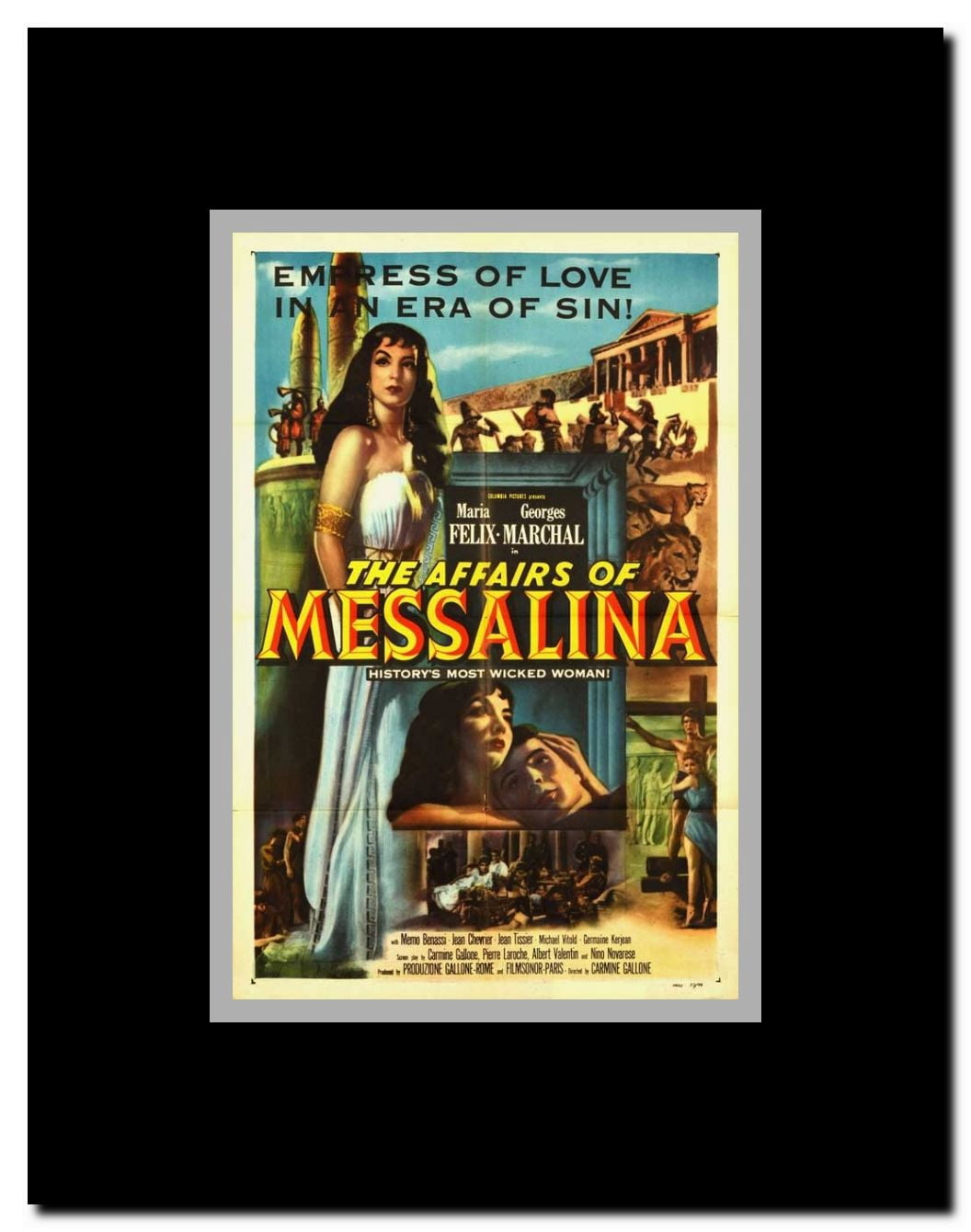 The Affairs of Messalina Framed Movie Poster