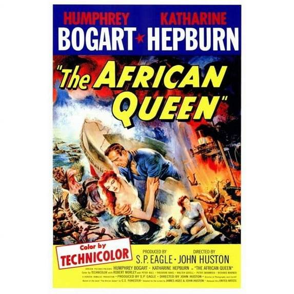 The African Queen Movie Poster Print (27 x 40)