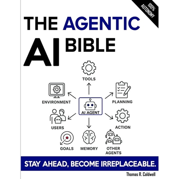 The Agentic AI Bible: The Complete and Up-to-Date Guide to Design, Develop, and Scale Goal-Driven, LLM-Powered Agents th, (Paperback)