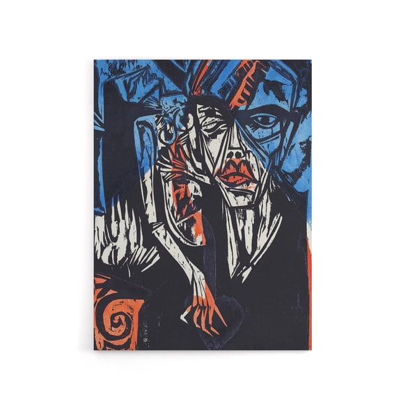 The Agonies of Love Ernst Ludwig Kirchner Canvas Wall Art 24x32"
