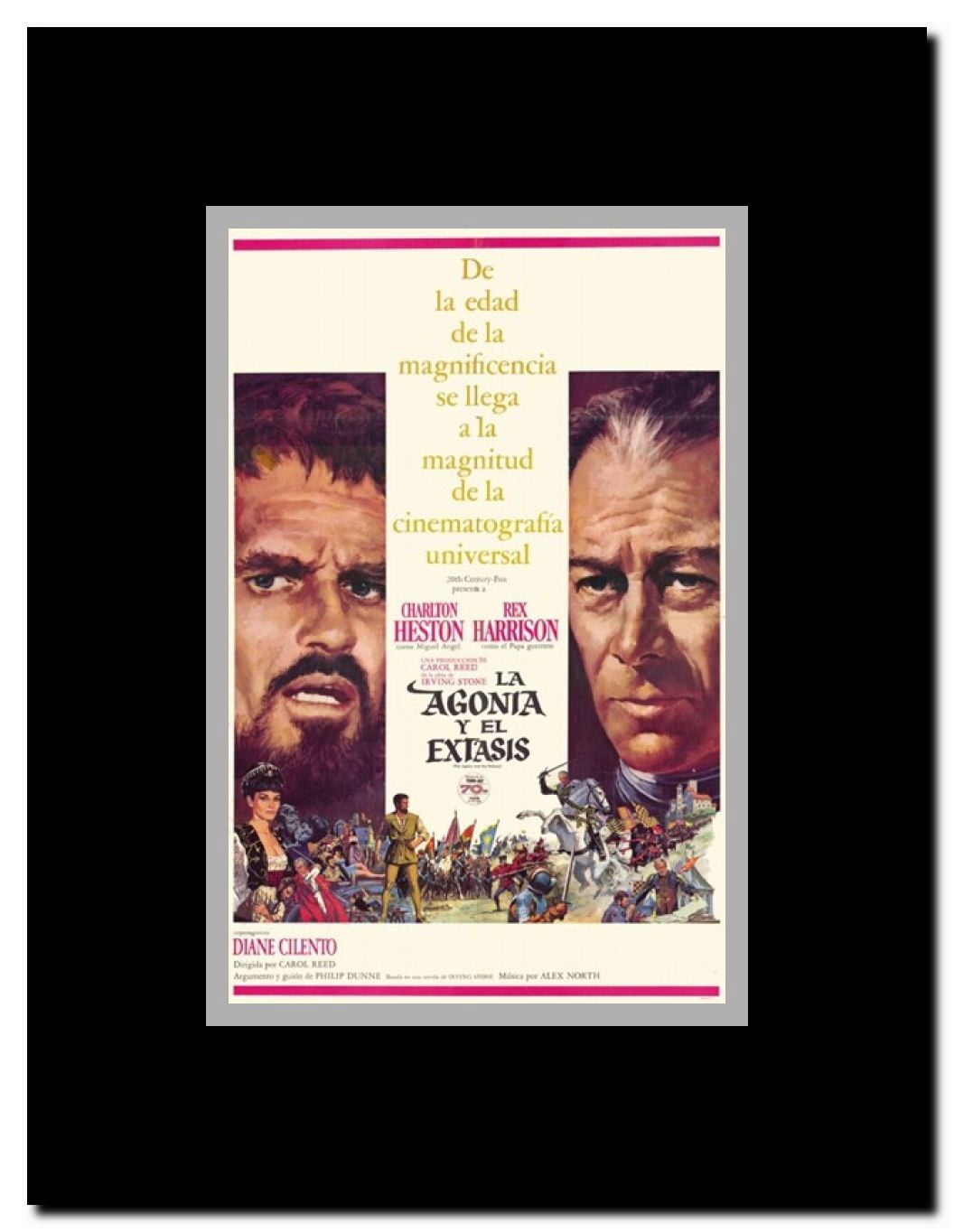 The Agony and the Ecstasy Framed Movie Poster
