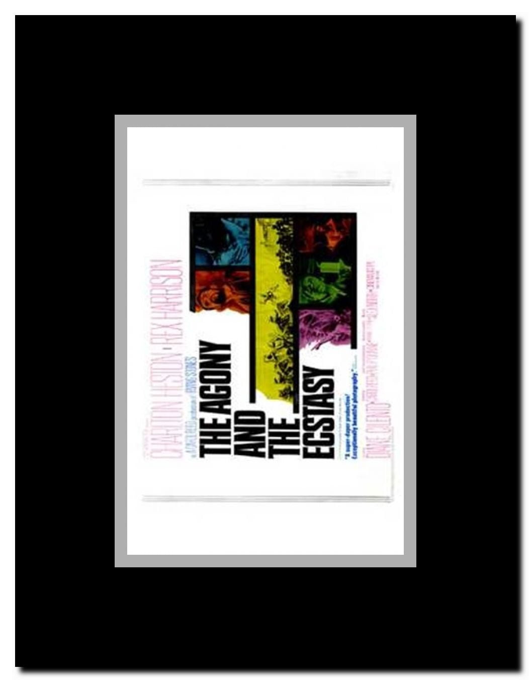 The Agony and the Ecstasy Framed Movie Poster