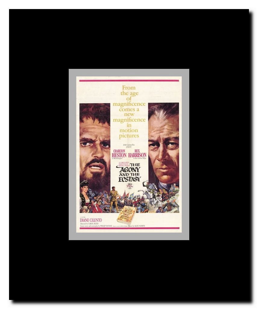 The Agony and the Ecstasy Framed Movie Poster
