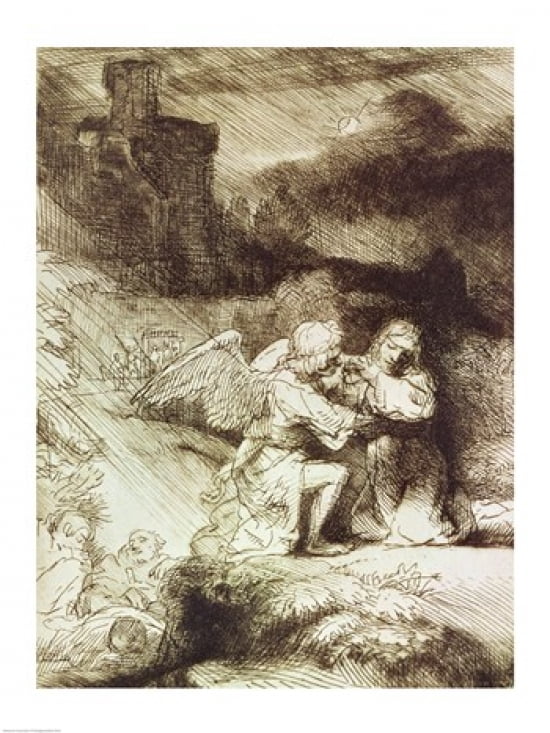 The Agony in the Garden Canvas Art - Rembrandt van Rijn (18 x 24)