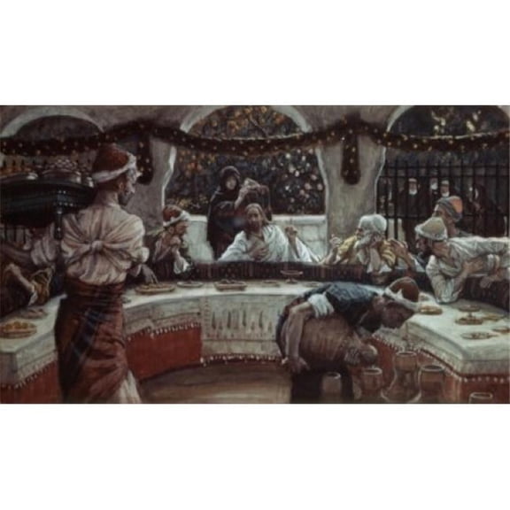 The Alabaster Box of Very Precious Ointment James Tissot 1836-1902 French Poster Print - 18 x 24 in.