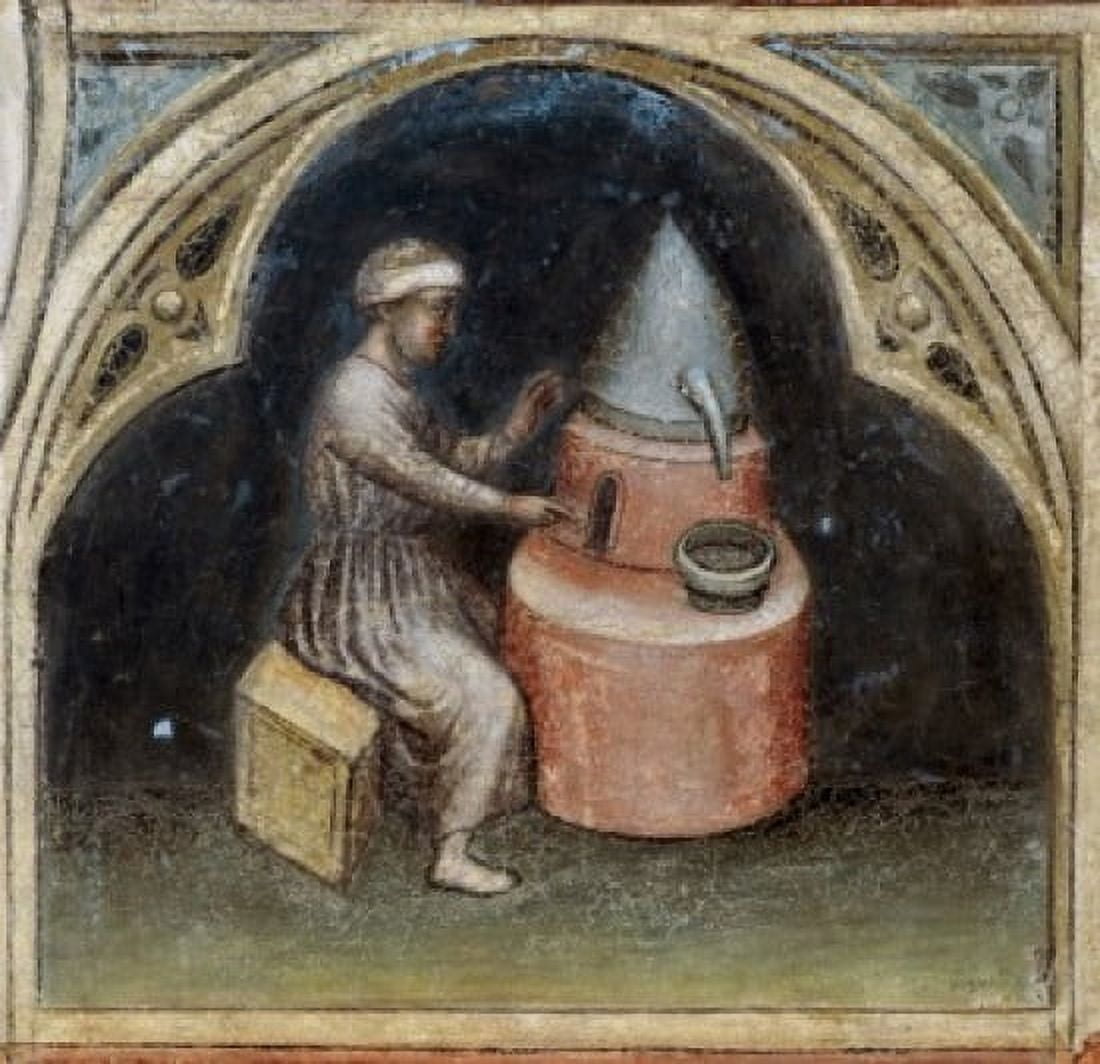 The Alchemist Artist Unknown (Italian) Palazzo Della Ragione Padua Canvas Art - (18 x 24)