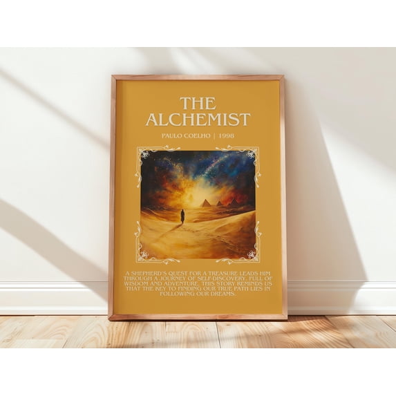 The Alchemist By Paulo Coelho Book Fantasy Literary Wall Art Poster ...