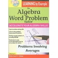 thumbnail image 1 of The Algebra Word Problem Tutor: Problems Involving Integers (DVD), 1 of 1