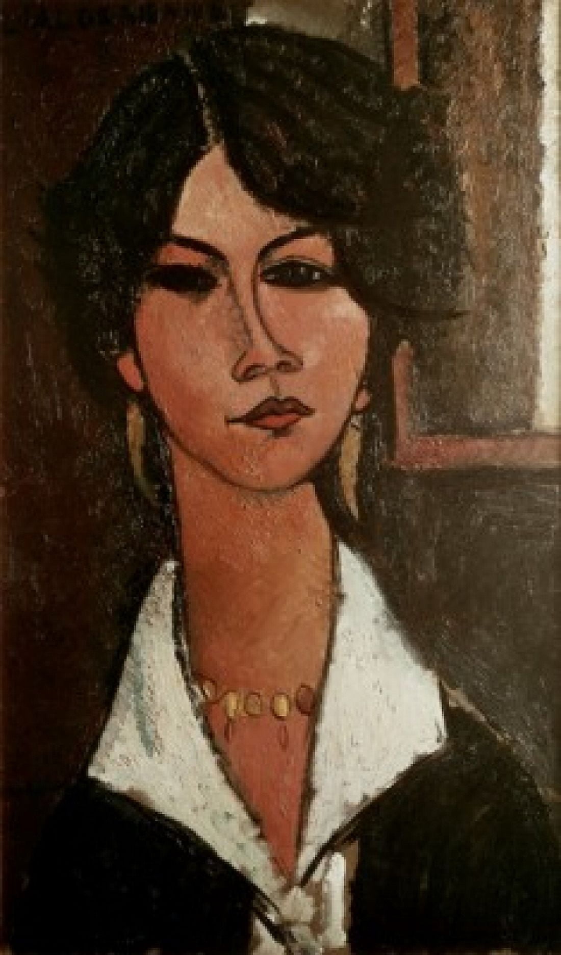 The Algerian Almaisa 1917 Amedeo Modigliani (1884-1920 Italian) Canvas Art - Amedeo Modigliani (18 x 24)