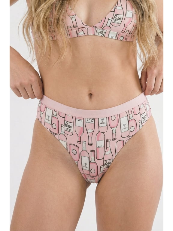 The All Day - Shinesty Rosé Wine Cheeky Underwear XL