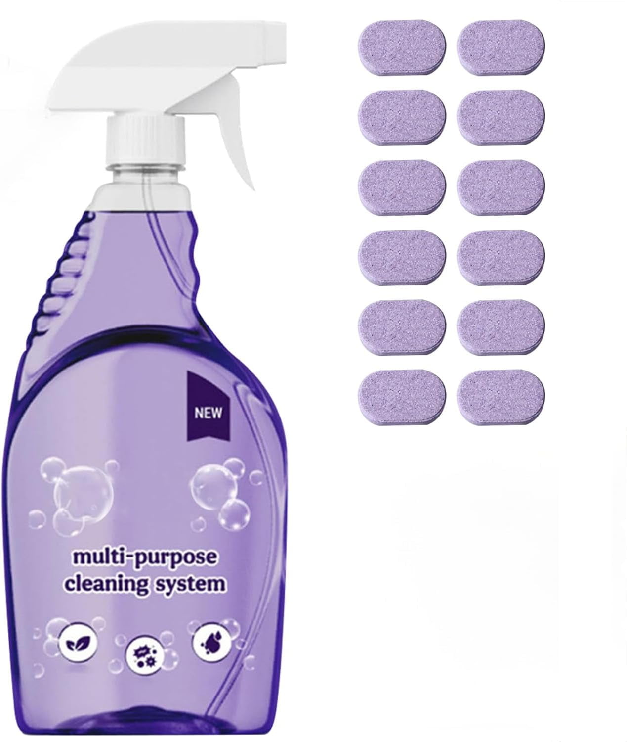 The All-In-One Multi Purpose Cleaning System with Cleaning Tablets ...