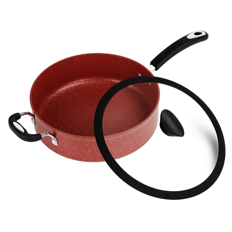 The All-in-One Stone Sauce Pan by Ozeri 100% Apeo, GenX, Pfbs, Pfos, PFOA, NMP and NEP-Free German-made Coating, Size: 5.0 Large (5.3 quart)