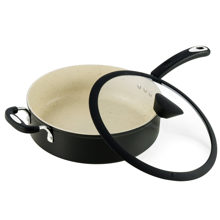 The All-in-One Stone Saucepan and Cooking Pot by Ozeri - 100% Apeo, GenX, Pfbs, Pfos, PFOA, NMP and NEP-Free German-made Coating