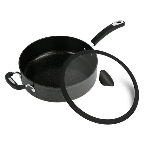 The All-In-One Stone Sauce Pan by Ozeri 100% APEO, GenX, PFBS, PFOS, PFOA, NMP and NEP-Free German-Made Coating