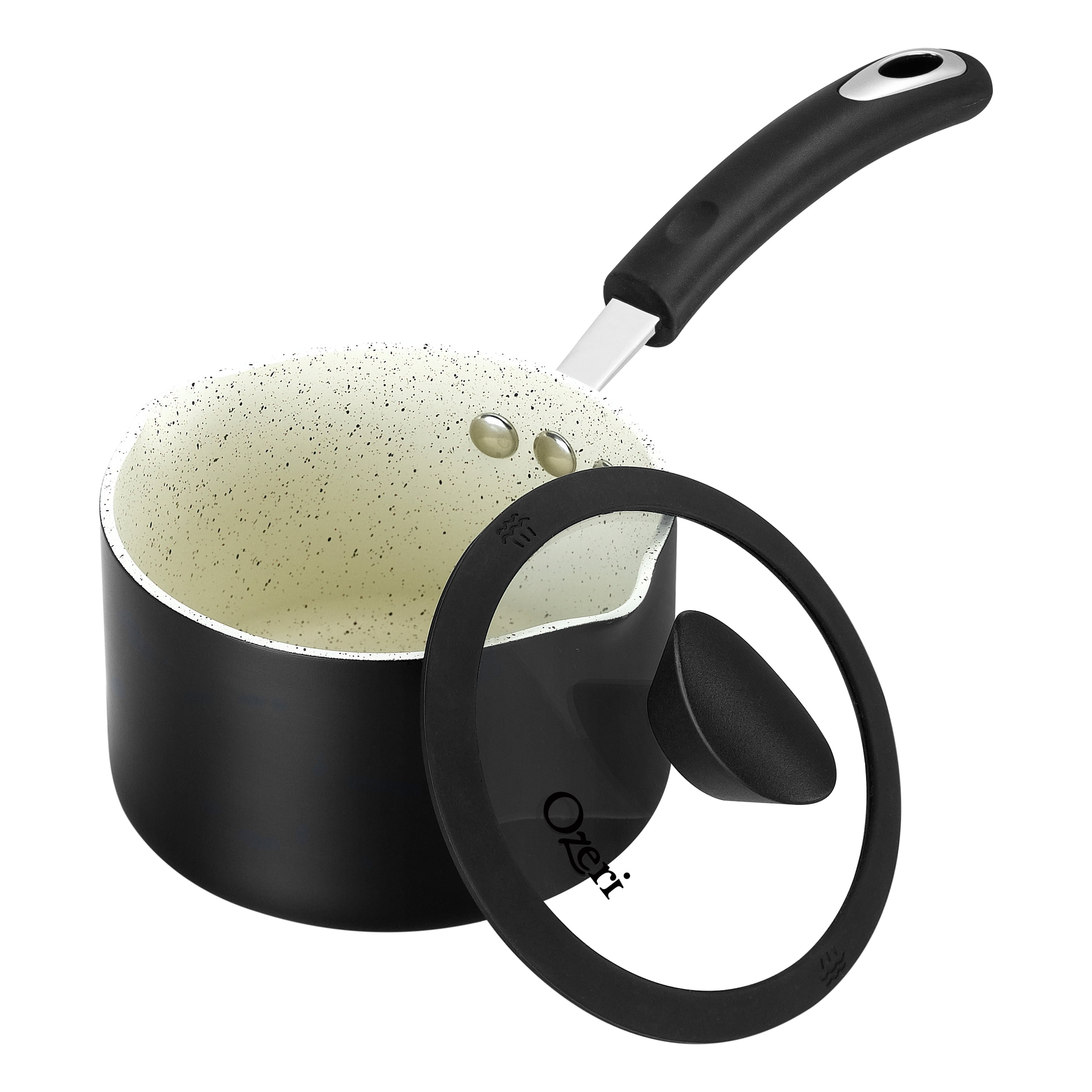 The All-in-One Stone Saucepan and Cooking Pot by Ozeri - 100% Apeo, GenX, Pfbs, Pfos, PFOA, NMP and NEP-Free German-made Coating