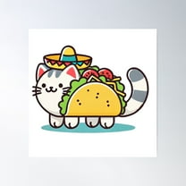 The All Powerful Tacocat Poster Wall Art, Modern Wall Decor For Living Room Bedroom, 24x24 UNFRAMED