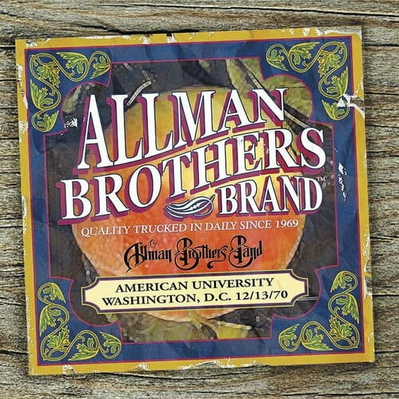 The Allman Brothers Band - American University 12/13/70 - Music & Performance - CD