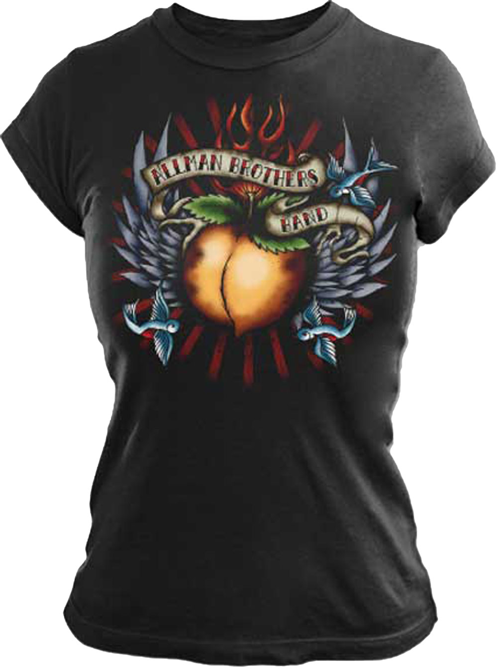The Allman Brothers Band Tattoo Girls Juniors Tissue T-Shirt - image 1 of 1