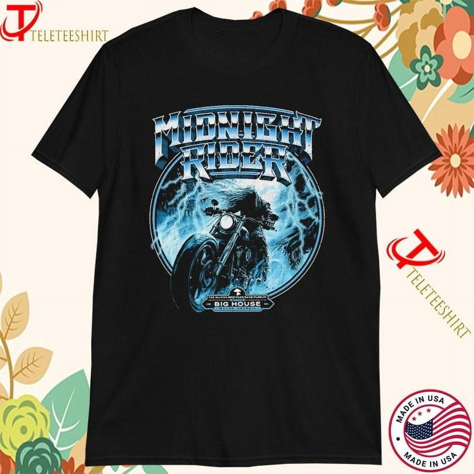 The Allman Brothers Big House Midnight Rider Macon Tshirts