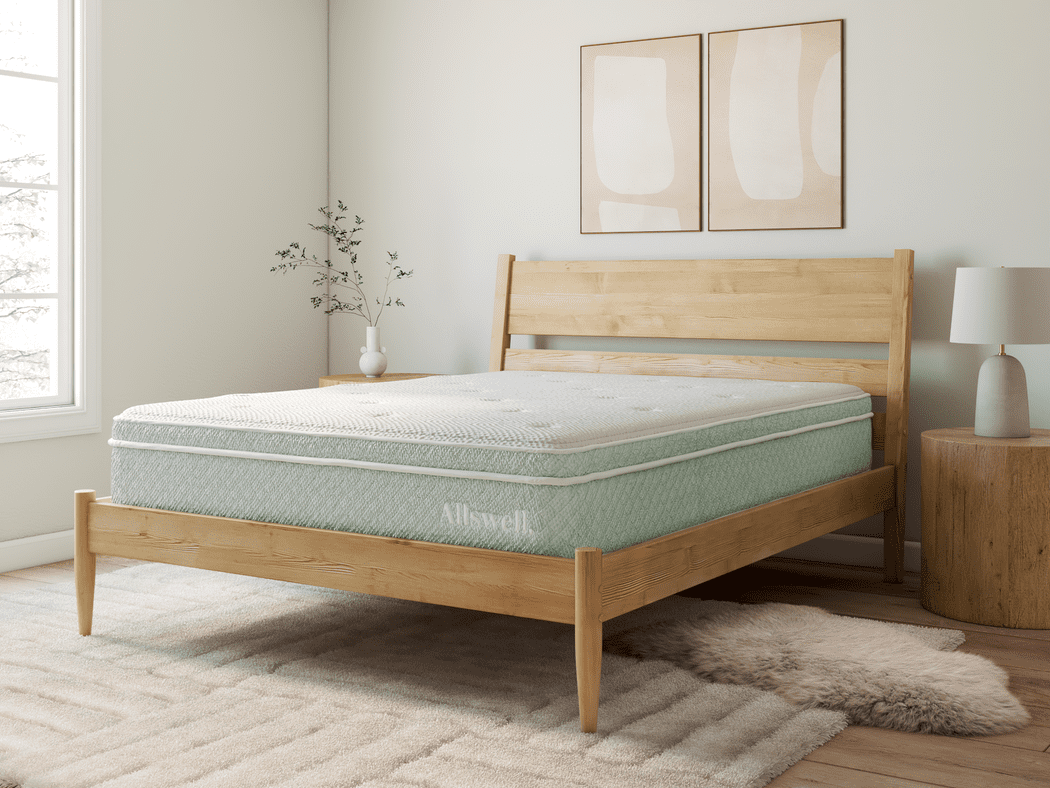 The Allswell Organic 12" Bed in a Box Hybrid Mattress, King