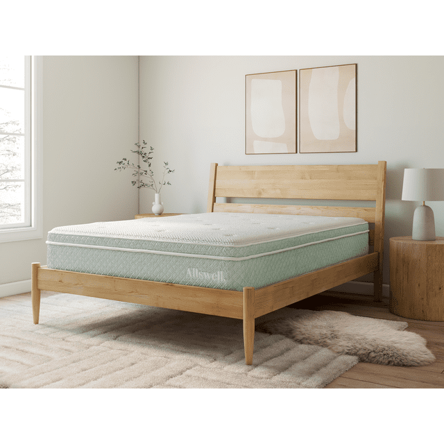 The Allswell Organic 12" Bed in a Box Hybrid Mattress, King