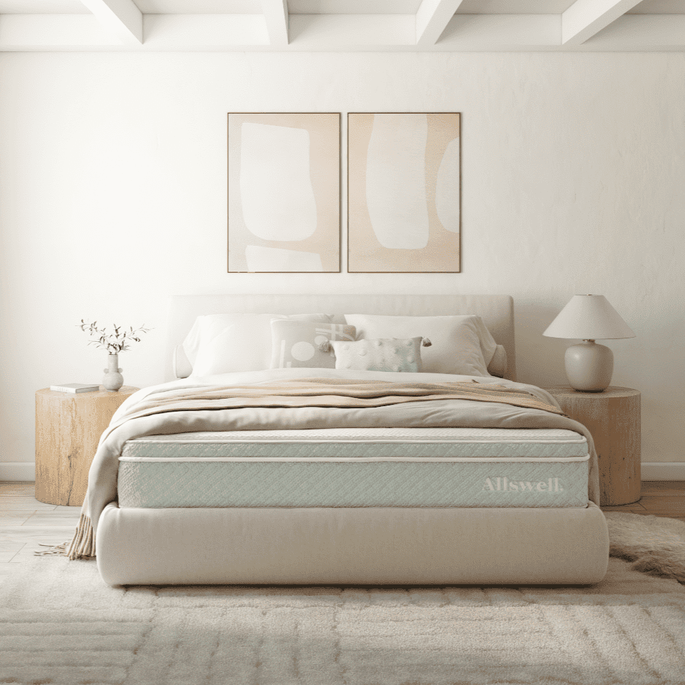 The Allswell Organic 12″ Bed in a Box Hybrid Mattress