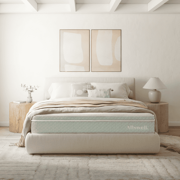 The Allswell Organic 12" Bed in a Box Hybrid Mattress, Queen