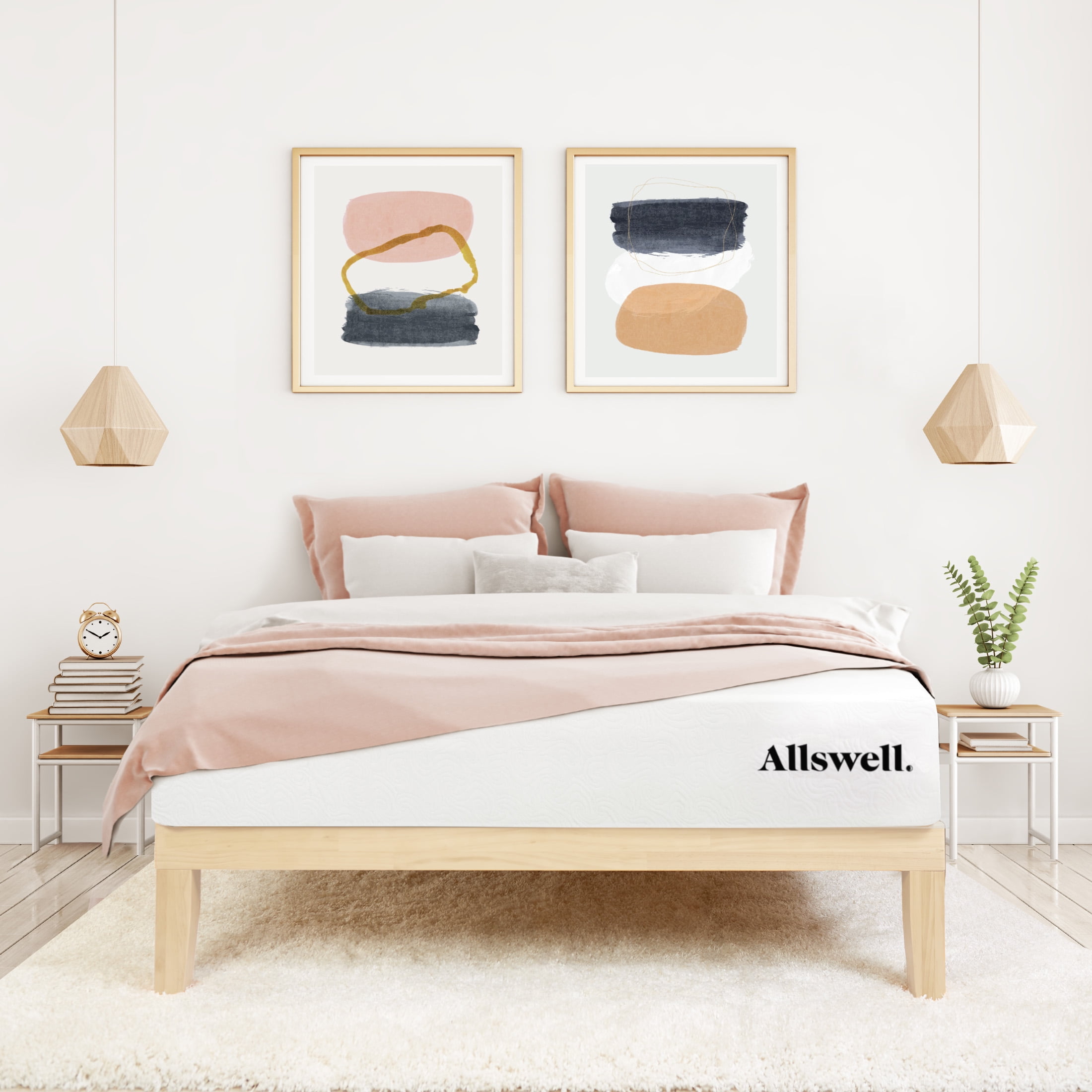 The Allswell X 10” Hybrid of Memory Foam and Coils Mattress With Antimicrobial Treated Cover, Queen