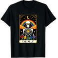 thumbnail image 1 of The Ally Tarot Card Skeleton Pride LGBTQ Unisex T-Shirt, 1 of 5