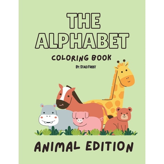 The Alphabet Coloring Book: Animal Edition, (Paperback)