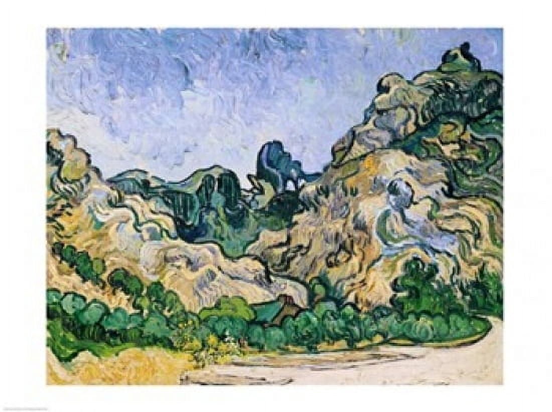 The Alpilles 1889 Canvas Art - Vincent Van Gogh (36 x 24)