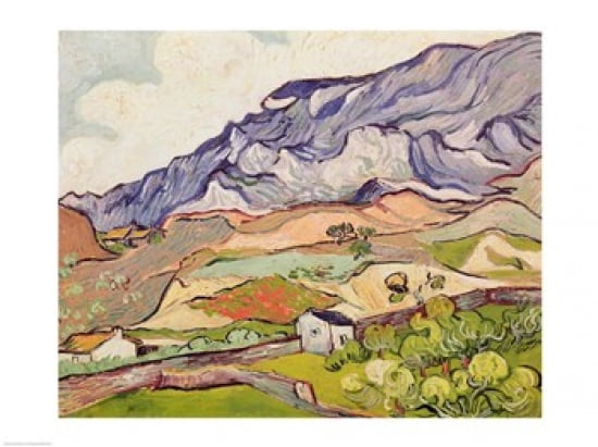 The Alpilles 1890 Canvas Art - Vincent Van Gogh (24 x 18)