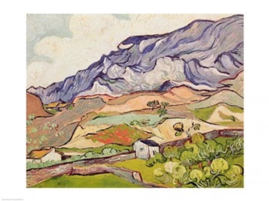 The Alpilles 1890 Canvas Art - Vincent Van Gogh (36 x 24)